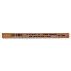 Markal Carpenter's Pencil, Black Lead, Natural Woodgrain Barrel