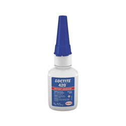 Loctite 420™ Super Bonder® Instant Adhesive, Wicking Type, 1 oz, Bottle, Clear