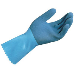 Mapa Professional Style Ll-301 Size Largeblue Grip Rubber Glove