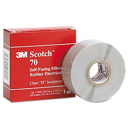 3M Scotch® Self-Fusing Silicone Rubber Electrical Tape, 1 in X 30ft, 12mil, Sky Blue Gray