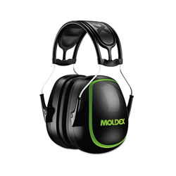 Moldex MX Series Earmuffs, 30 dB, Black/Green, Headband