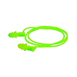 Moldex JETZ Reusable Earplugs, TPE, Bright Green, Corded