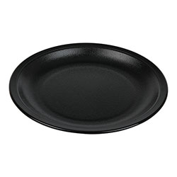 Cambro Dinnerware Plate Narrow Rim 5 1/2 in Black