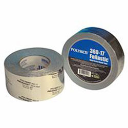 Berry Plastics Foilastic Butyl Seal & Repair Tapes, 1 7/8in X 1,188in, 17 mil, Aluminum - Printed