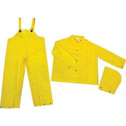 River City Classic 3-Piece Rainsuit, Pvc/Polyester, Yellow