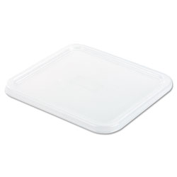 Rubbermaid SpaceSaver Square Container Lids, 8 4/5w x 8 3/4d, White