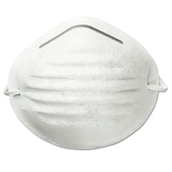 Honeywell Nuisance Disposable Dust Mask, Half Facepiece, White, One Size