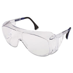 Uvex Safety Ultraspec 2001 OTG Safety Eyewear, Clear/Black Frame, Clear Lens