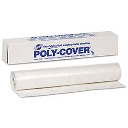 Warp Brothers Poly-Cover Plastic Sheets, 8 ft x 100 ft, 6 mil