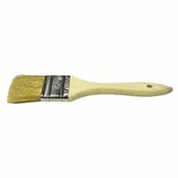 Weiler Chip & Oil Brushes, 3/8 in thick, 1 3/4 in trim, White China, Wood handle