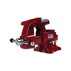 Jackson Safety® Utility Bench Vise, 6-1/2 in Jaw Width, 4 in Throat Depth, 360° Swivel Base
