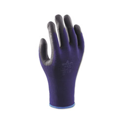 Showa 380 Coated Glove, 8/Large, Black/Blue