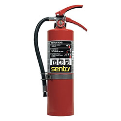 Ansul SENTRY Dry Chemical Hand Portable Extinguisher, w/Vehicle Bracket, ABC, 5 lb