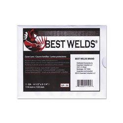 Best Welds Cover Lens, Scratch/Static Resistant, 4-1/2 in x 5-1/4 in, 70% CR-39 Plastic