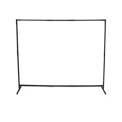 Best Welds Curtain Frame, 6 ft X 6 ft Expandable to 6 ft X 8 ft, Steel, Black