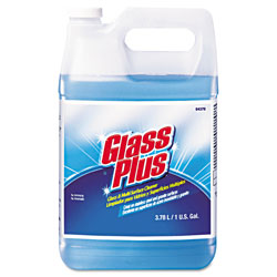 Glass Plus Glass Cleaner, Floral, 1gal Bottle, 4/Carton