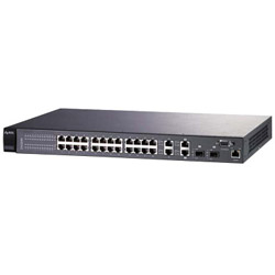 ZyXEL Dimension ES-3124 - Switch - 24 Ports - EN, Fast EN - 10Base-T, 100Base-TX + 2X1000Base-T/SFP