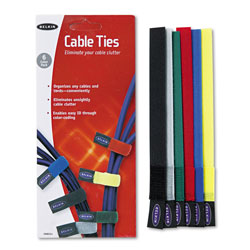 Belkin Multicolored Cable Ties, 6/Pack