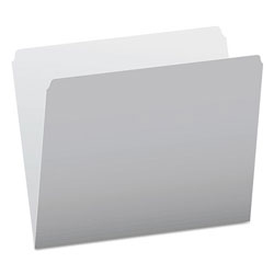 Pendaflex Colored File Folders, Straight Tab, Letter Size, Gray/Light Gray, 100/Box (ESS152GRA)