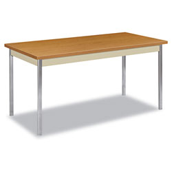 Hon Utility Table, Rectangular, 60w x 30d x 29h, Harvest/Putty