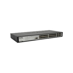D-Link DES-3028P - Switch - 24 Ports - EN, Fast EN - 10Base-T, 100Base-TX + 2X10/100/1000Base-T/SFP