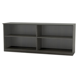 Safco Medina Series Low Wall Cabinet, 72w x 20d x 29 1/2h, Gray Steel, Box1 (MLNMVLCCLGS)