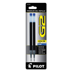 Pilot Refill for Pilot Gel Pens, Extra-Fine Point, Blue Ink, 2/Pack (PIL77233)