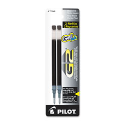 Pilot Refill for Pilot Gel Pens, Fine Point, Black Ink, 2/Pack (PIL77240)