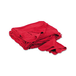 United Facility Supply Red Shop Towels, Cloth, 14 x 15, 50/Pack