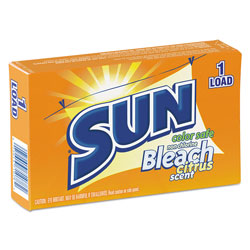 Sun Products Color Safe Powder Bleach, Vend Pack, 1 load Box, 100/Carton