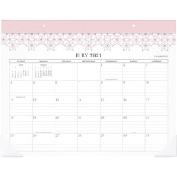 At-A-Glance Workstyle Academic Desk Pad Calendar, Academic, Monthly, 1 Year, July till June, 1 Month Single Page Layout