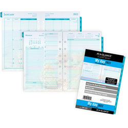 At-A-Glance Seascapes 7-ring Desk Planner Refill - Daily, Monthly - 1 Year - January till December