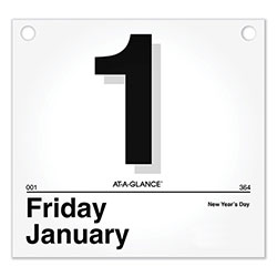At-A-Glance Today Is Daily Wall Calendar Refill, 8.5 x 8, White, 2022