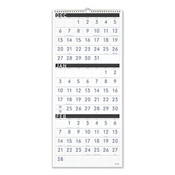 At-A-Glance Three-Month Reference Wall Calendar, Contemporary Artwork/Formatting, 12 x 27, White Sheets, 15-Month (Dec-Feb): 2022 to 2024