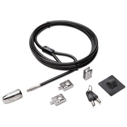 Acco Desktop and Peripherals Locking Kit 2.0, 8ft Carbon Steel Cable
