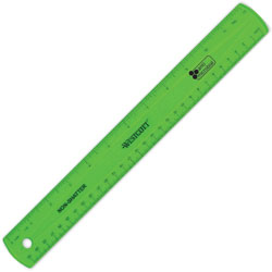 Westcott® Shatterproof Ruler, Assorted Translucent Colors, 12, 12 in Length, 1/16 Graduations, Metric Measuring System, 1, Translucent Assorted