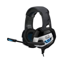Adesso Xtream G2 Stereo USB Gaming Headphones for PC and Cloud Gaming, Binaural, Over the Head, Black/Blue