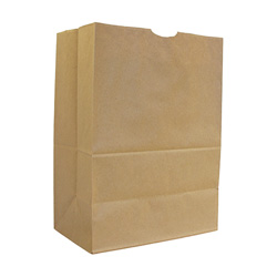 AJM Packaging Kraft Grocery Bag, 57#, Natural