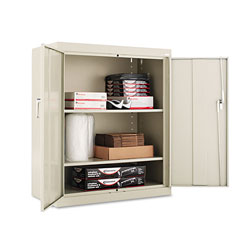 Alera Assembled 42 in High Storage Cabinet, w/Adjustable Shelves, 36w x 18d, Putty