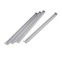 Alera Two Row Hangrails for Alera 30 in and 36 in Wide Lateral Files, Aluminum, 4/Pack