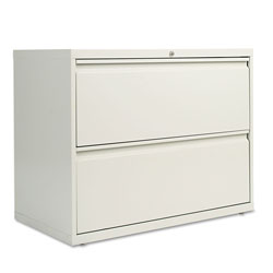 Alera Lateral File, 2 Legal/Letter-Size File Drawers, Light Gray, 36 in x 18 in x 28 in