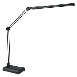 Alera Adjustable LED Desk Lamp, 3.25 inw x 6 ind x 21.5 inh, Black