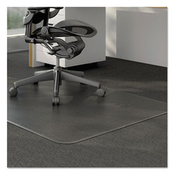 Alera Moderate Use Studded Chair Mat for Low Pile Carpet, 46 x 60, Rectangular, Clear