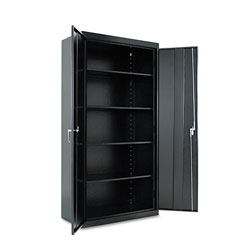 Alera Assembled 72" High Storage Cabinet, w/Adjustable Shelves, 36w x 18d, Black (ALE82109)