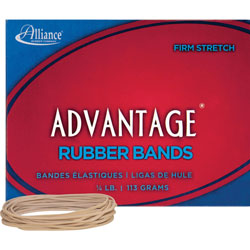 Alliance Rubber Rubber Bands, Size 19, 1/4 lb., 3 1/2" x 1/16", Advantage