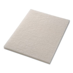 Americo® Polishing Pads, 14 in x 20 in, White, 5/Carton
