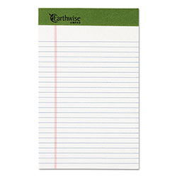 Ampad Earthwise by Oxford Writing Pad, Narrow Rule, 5 x 8, White, 50 Sheets, Dozen