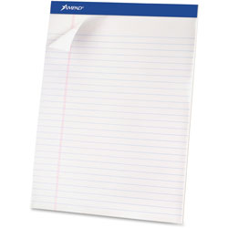 Ampad Perforated Pad, Legal, 50 Sheets/Pad, 8 1/2 inx11 3/4 in, WE