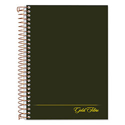 Ampad Gold Fibre Personal Notebooks, 1 Subject, Medium/College Rule, Classic Green Cover, 7 x 5, 100 Sheets