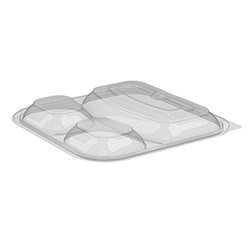 Anchor Packaging Culinary Squares Three Compartment Clear Lid for Item CS85323B